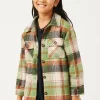 Plaid Long Length Button Up Shirt