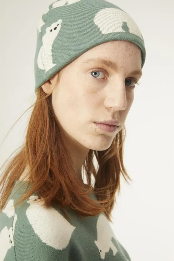 Polar Bear Print Beanie