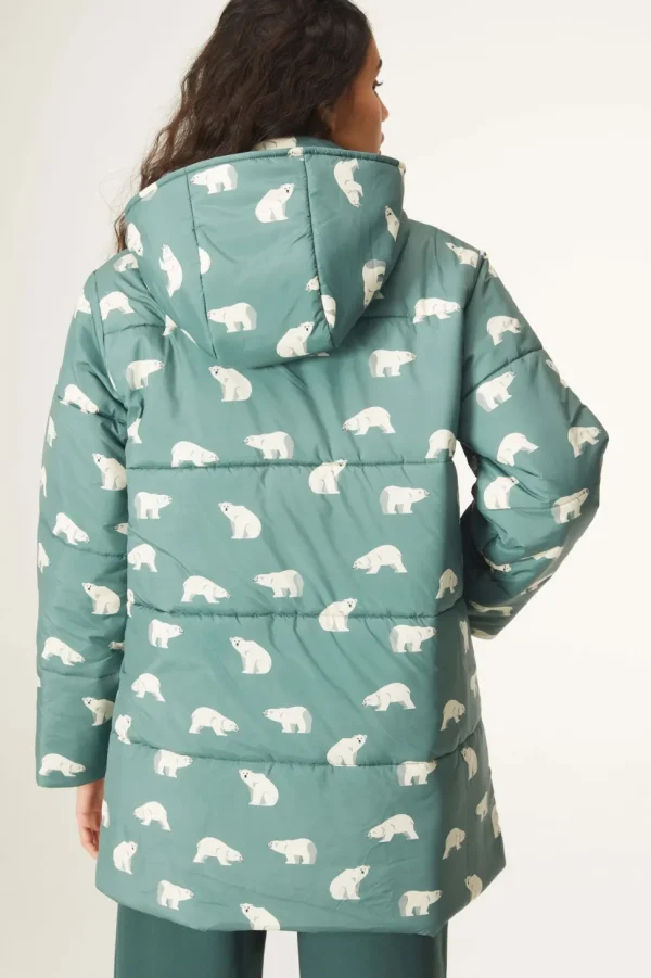 Polar Bear Print Coat