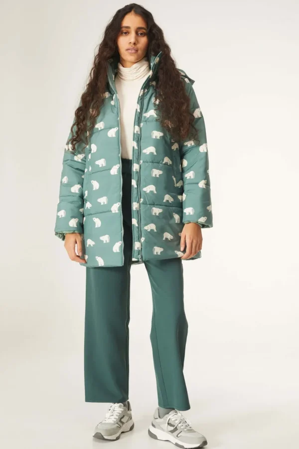 Polar Bear Print Coat