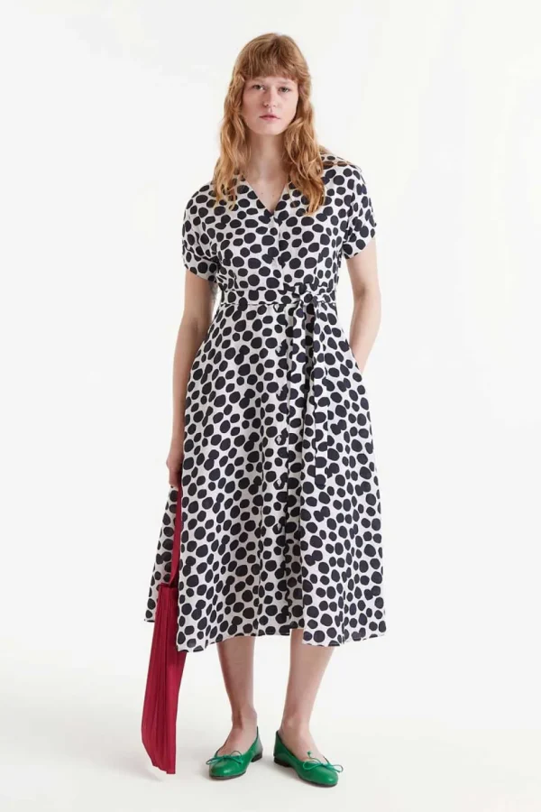 Polka Dot Dress - Black/White
