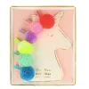 Pompom Unicorn Hair Clips (set of 6)