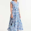 Printed Wrap Dress