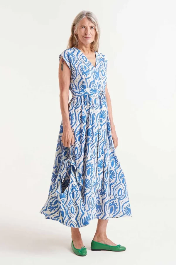 Printed Wrap Dress