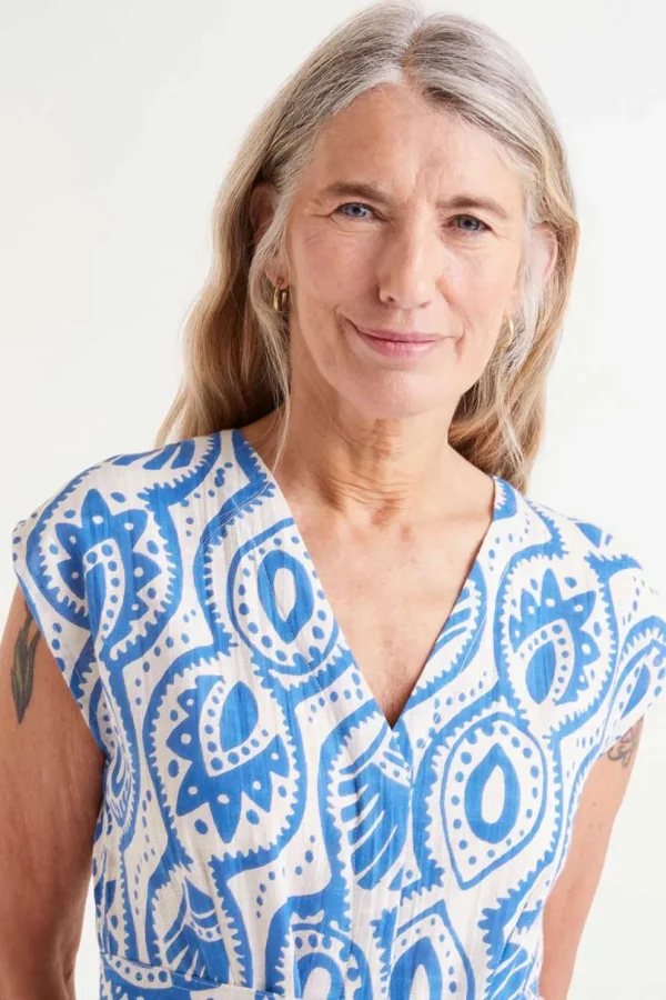 Printed Wrap Dress