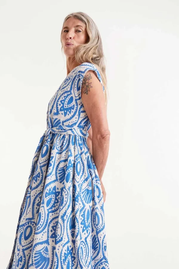 Printed Wrap Dress