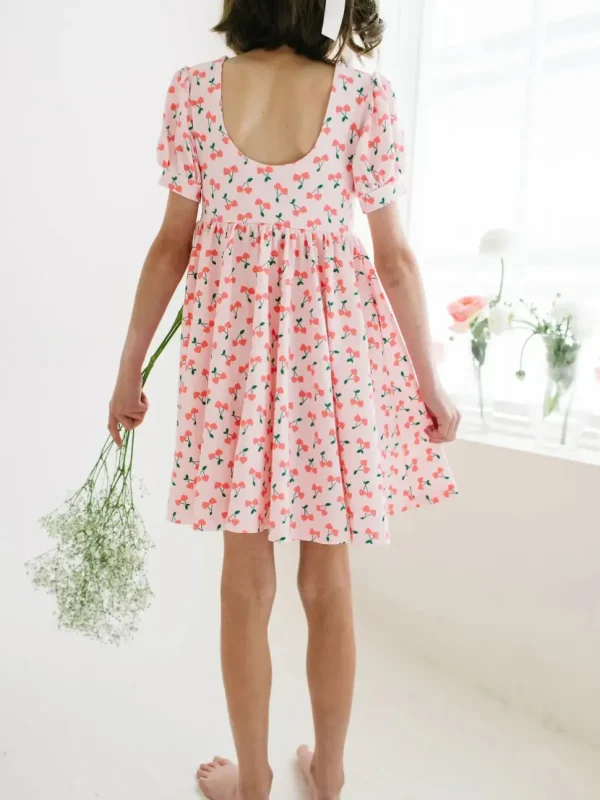 Puff Dress - Cherries