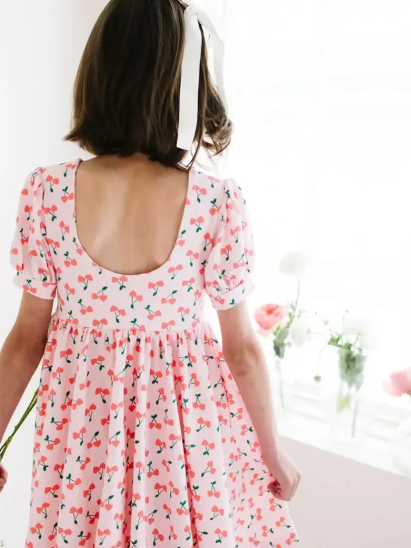 Puff Dress - Cherries