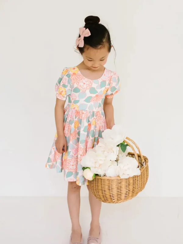 Puff Twirl in Soft Floral