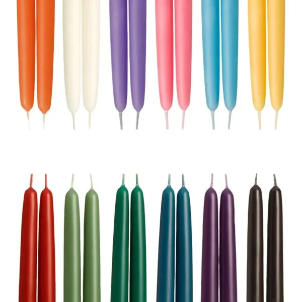 100% Pure Beeswax Tapers - Several Colors
