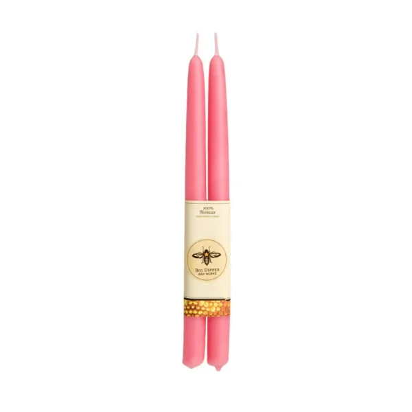 100% Pure Beeswax Tapers - Several Colors