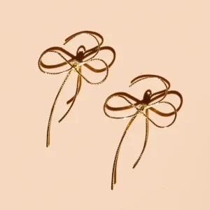 Put A Bow On It Earring - 18K Gold Plated