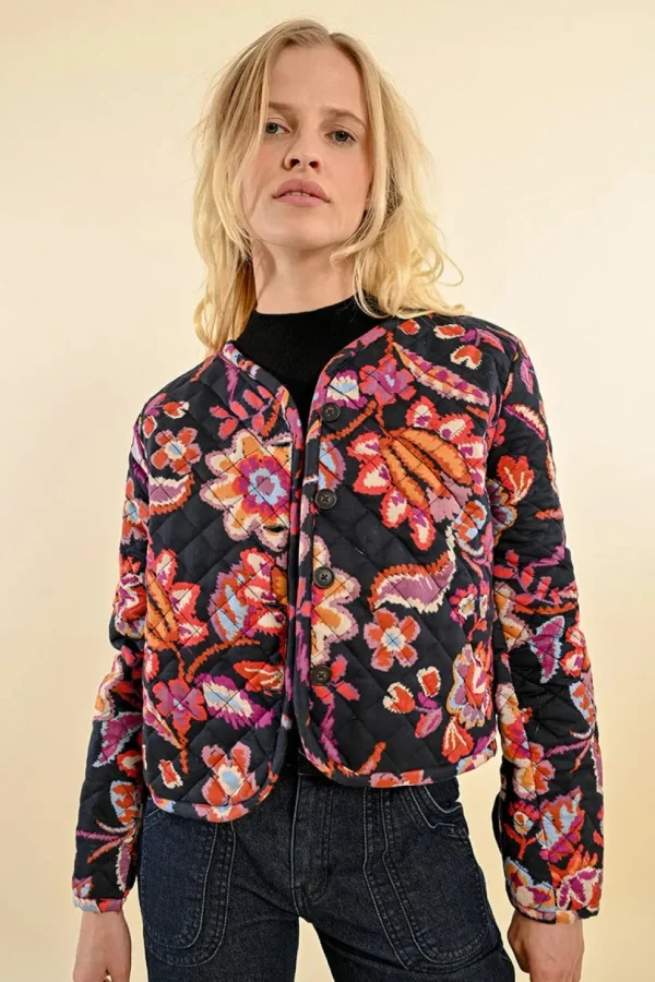 Quilted Floral Jacket