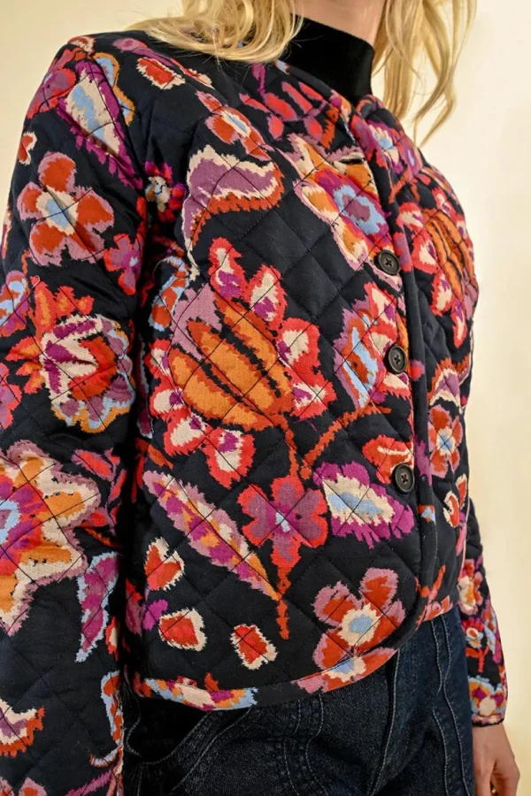 Quilted Floral Jacket