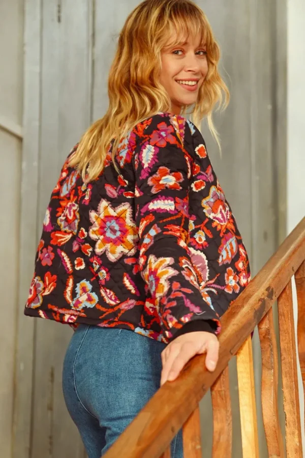 Quilted Floral Jacket