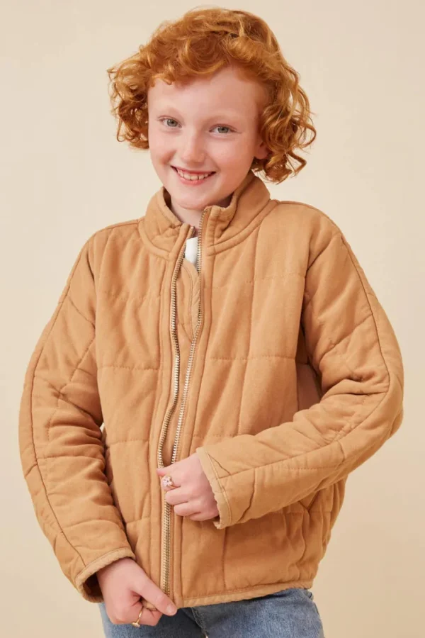 Quilted Zip Up Padded Jacket