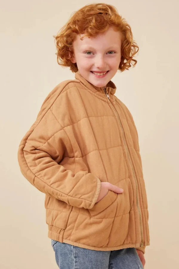 Quilted Zip Up Padded Jacket