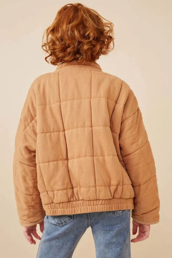 Quilted Zip Up Padded Jacket