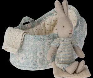 Rabbit in Carry Cot - Mint