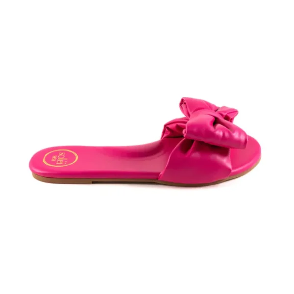 RAFIE Bow Sandal - Hot Pink