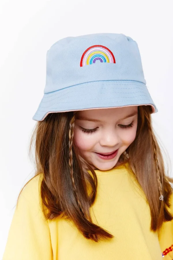 Rainbow Bucket Hat Reversible (Two Colors)