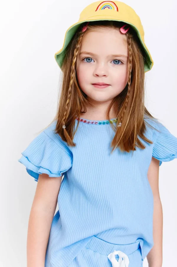 Rainbow Bucket Hat Reversible (Two Colors)