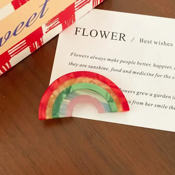 Rainbow Hair Clip