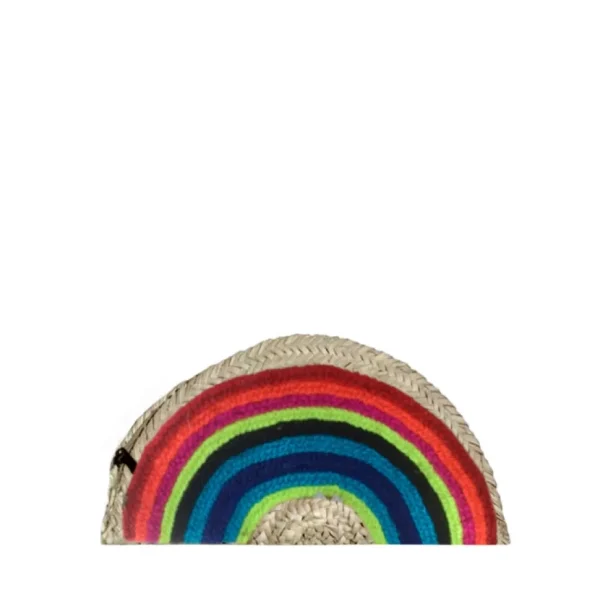 Rainbow Straw Clutch