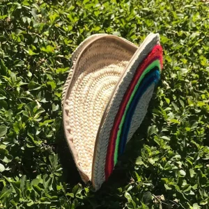 Rainbow Straw Clutch