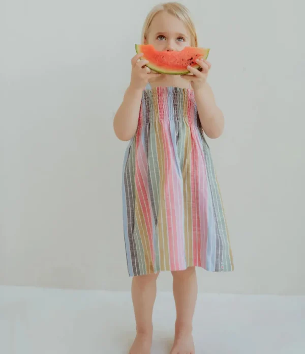 Rainbow Stripe Sun Dress