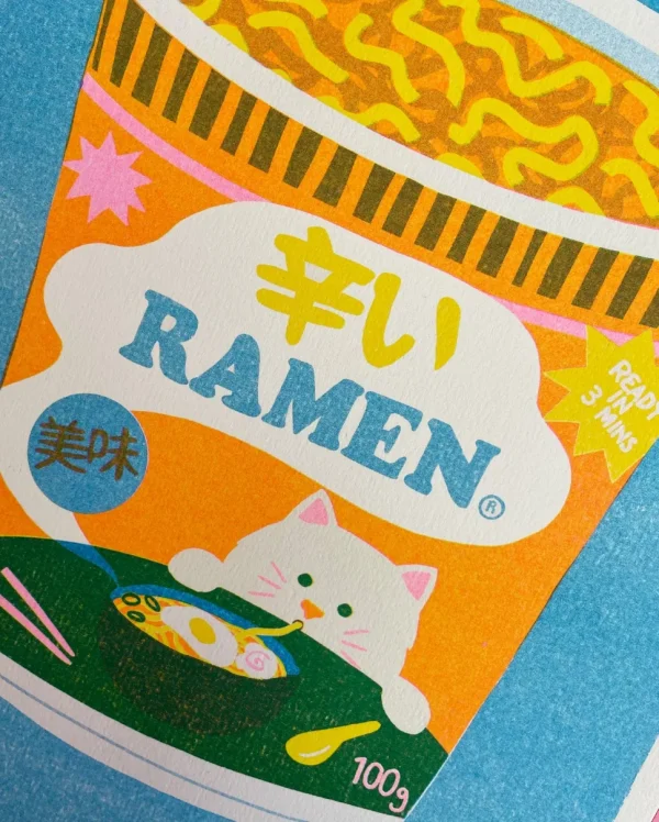 Ramen Riso Print