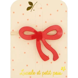 Red Bow Hair Clip