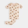 Red Panda Print on Short-Sleeved PJ Set