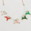 Reindeer Enamel Necklace