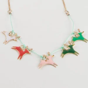 Reindeer Enamel Necklace