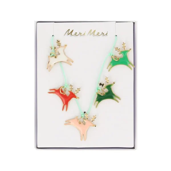 Reindeer Enamel Necklace