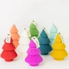 Ribbed Xmas Tree Candle - Several Colors