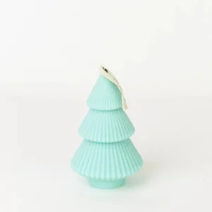 Ribbed Xmas Tree Candle - Several Colors