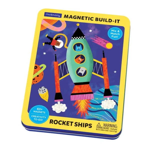 Rocket Ship Magnetic Build-It