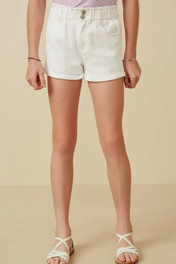 Roll Up Denim Shorts