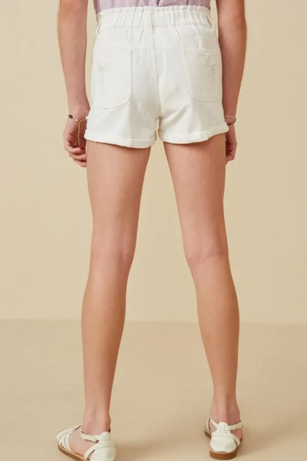 Roll Up Denim Shorts
