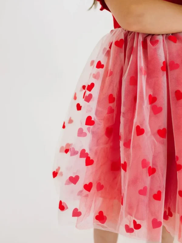 Rose Dress - Heart Print