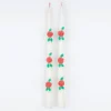 Rose Taper Candles (x2)