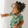Rosie Romper - Vintage Greens