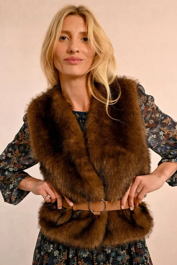 Round Buckle Belt - Camel