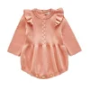 Scarlett Knit Bubble Romper - Peach