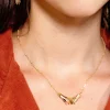 Script 24K Gold Plated Necklace
