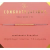 Sentiments Bracelet - GOLD - Congratulations