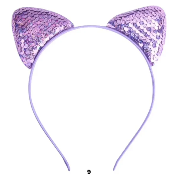 Sequin Cat Ear Headband - Several Colors