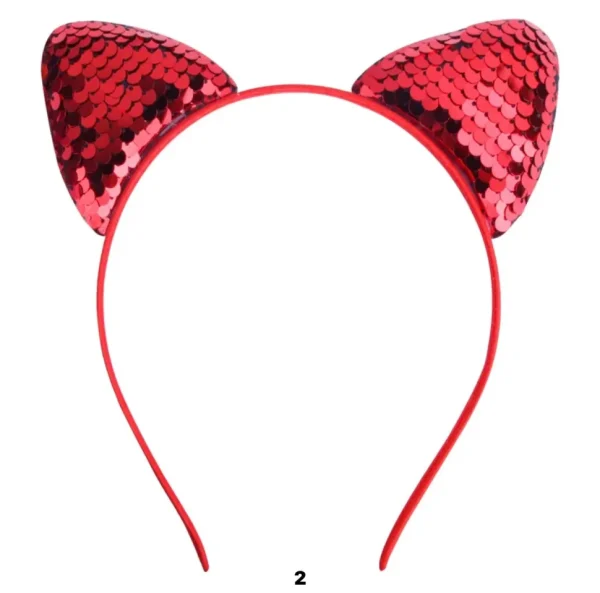 Sequin Cat Ear Headband - Several Colors